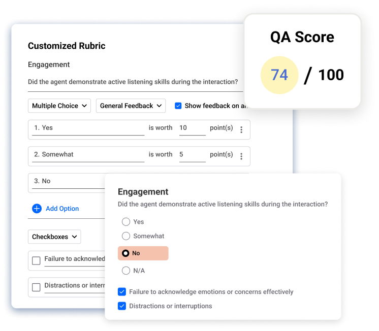 Scorecard Builder - AutoQA - MaestroQA